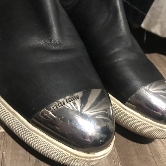 Miu Miu High Top Designer Sneakers RARE - Picture 6 of 11